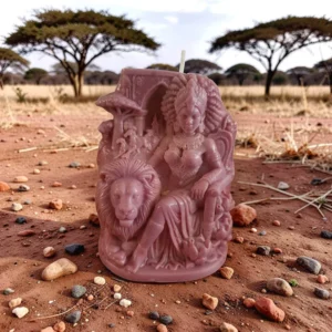 Queen of Savanah with protective Lion