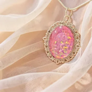 Diachon Pendant with Silver Surrounds