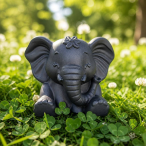 A very Happy Elephant small pot plant holder