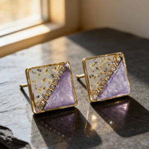 Elegant Resin Earring Studs
